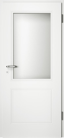 Weiße gefräste Tür Arto 20 mit Glaseinsatz (Arto-20-LA)