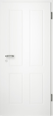 Weiße gefräste Tür Chello 40 ohne Glaseinsatz (Chello-40)